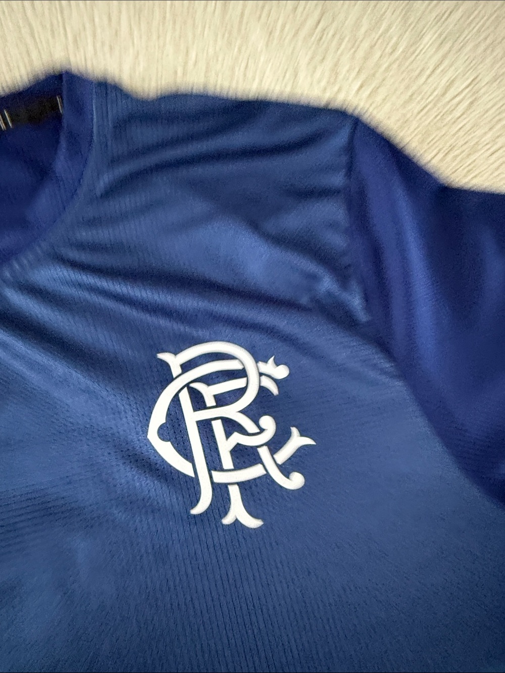 Rangers Football Club 2023-24 Castore Pre-Match Training Jersey View 4